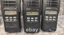 Lot of 3? Motorola HT1250 VHF Two-Way Radios AAH25KDF9AA5AN & Charging Base