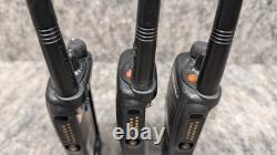 Lot of 3? Motorola HT1250 VHF Two-Way Radios AAH25KDF9AA5AN & Charging Base