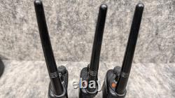 Lot of 3? Motorola HT1250 VHF Two-Way Radios AAH25KDF9AA5AN & Charging Base