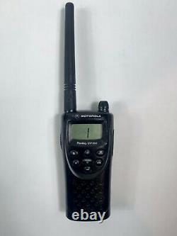 Lot of 3 Motorola Radius CP100 UHF 460-470 MHz Two-Way Radio with CPD-6 & belt