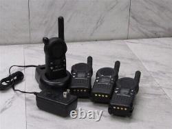 Lot of 4 MOTOROLA CLS1110 UHF Two-Way Radios with 1Single Slot Charger! TESTED