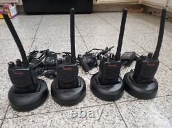 Lot of 4 Mag One by Motorola BPR40 8CH Charger Two-Way Radio withCHARGE BASE(4pc)