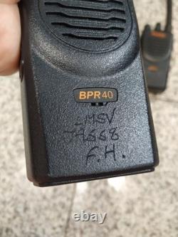 Lot of 4 Mag One by Motorola BPR40 8CH Charger Two-Way Radio withCHARGE BASE(4pc)