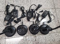 Lot of 4 Mag One by Motorola BPR40 8CH Charger Two-Way Radio withCHARGE BASE(4pc)