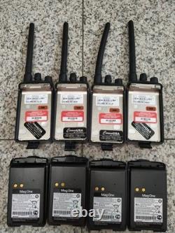 Lot of 4 Mag One by Motorola BPR40 8CH Charger Two-Way Radio withCHARGE BASE(4pc)