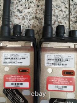 Lot of 4 Mag One by Motorola BPR40 8CH Charger Two-Way Radio withCHARGE BASE(4pc)