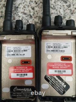 Lot of 4 Mag One by Motorola BPR40 8CH Charger Two-Way Radio withCHARGE BASE(4pc)