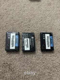 Lot of 4 Motorola CLS1110 UHF Business Two-Way Radio + 3 Batteries + 3 Chargers