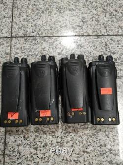 Lot of 4 Motorola HT1250 AAH25SDF9AA5AN (3pc) AAH25SDH9AA6AN (1pc) Two-Way Radio