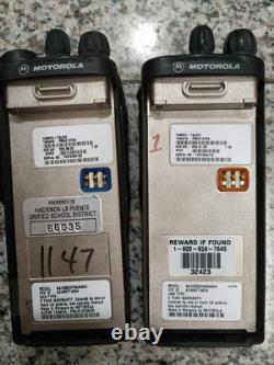 Lot of 4 Motorola HT1250 AAH25SDF9AA5AN (3pc) AAH25SDH9AA6AN (1pc) Two-Way Radio