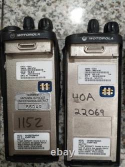 Lot of 4 Motorola HT1250 AAH25SDF9AA5AN (3pc) AAH25SDH9AA6AN (1pc) Two-Way Radio