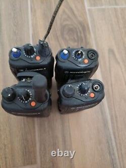 Lot of 4 Motorola HT1250 UHF 450-512MHz Two-Way Radio AAH25SDF9AA5AN Untested