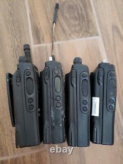 Lot of 4 Motorola HT1250 UHF 450-512MHz Two-Way Radio AAH25SDF9AA5AN Untested
