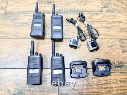 Lot of 4 Motorola RMU2080BDLAA RDX UHF Two-Way Radios Y375