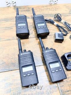 Lot of 4 Motorola RMU2080BDLAA RDX UHF Two-Way Radios Y375