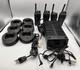 Lot Of 4 Motorola Radius Cp200 Vhf Two Way Radios 6 Bases 1 Multicharger Read