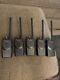 Lot Of 5 Motorola Bpr40 Vhf 8 Ch Radio & (5) Chargers Aah84kds8aa1an
