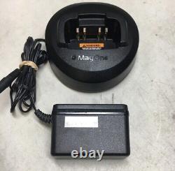 Lot of 5 Motorola BPR40 VHF 8 ch radio & (5) Chargers AAH84KDS8AA1AN