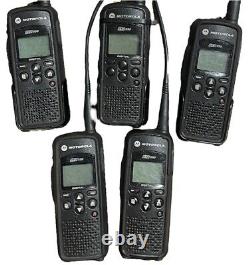 Lot of (5) Motorola DTR550 Two Way Radio