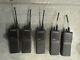 Lot Of 5 Motorola Ht1000 Walkie Talkies With Charging Station Untested As Is