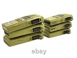 Lot of 6 MOTOROLA HT1250 UHF 403-470 MHz Police Fire EMS Two-Way Radios -Grade D