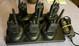 Lot Of 6 Motorola Bpr40 Two Way Radios Aah84kdj8aa2an With6 Slot Charging Base