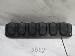 Lot of 6 Motorola CLP1040 Business Two-Way Radio with Charger Cradle & Batteries
