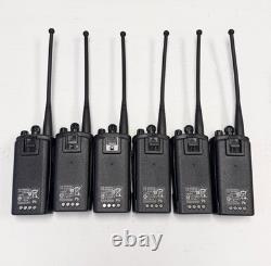 Lot of 6 Motorola CP110 UHF 2CH 2W Two Way Radios H96RCC9AA2AA withBatteries