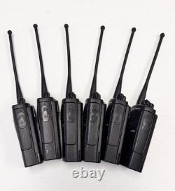 Lot of 6 Motorola CP110 UHF 2CH 2W Two Way Radios H96RCC9AA2AA withBatteries