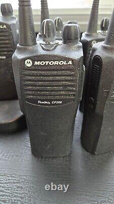 Lot of 6 Motorola CP200 Radios with two chargers