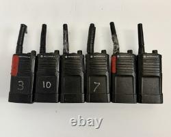 Lot of 6 Motorola RMU2040 4-Channel Two-Way Radios Parts / Repair