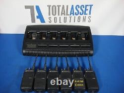 Lot of 6 Motorola XPR3300e UHF 403-512MHz Two-Way Radio AAH02RDC9VA1AN Charger