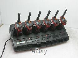 Lot of 6 Motorola two-way radio MTP8500EX 800MHz With WPLN4211B IMPRES Charger