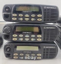 Lot of 7 Motorola Two Way Radios. (3) MCS 2000, (3) CDM1550 LS+ (1) CDM1550 LS