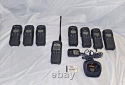 Lot of 8 Motorola DTR550/650 Two-Way Digital Portable Radio Walkie Talkies