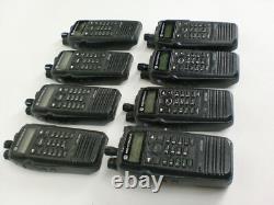 Lot of 8 Motorola XPR 6580 Two Way Radios AAH55UCH9LB1AN Untested 0322