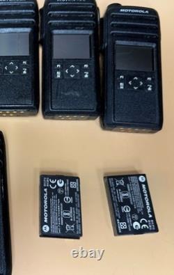 Lot of 9X WORKING Motorola DTR600 Two Way Radio DTS130NBDLAA withBattery