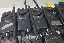 Lot of Motorola BPR40 Mag One UHF/VHF Two Way Radios, Chargers, Batteries PARTS