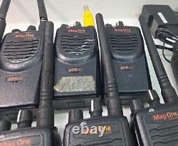 Lot of Motorola BPR40 Mag One UHF/VHF Two Way Radios, Chargers, Batteries PARTS