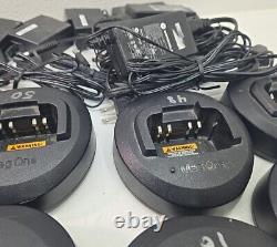 Lot of Motorola BPR40 Mag One UHF/VHF Two Way Radios, Chargers, Batteries PARTS