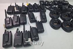 Lot of Motorola BPR40 Mag One UHF/VHF Two Way Radios, Chargers, Batteries PARTS