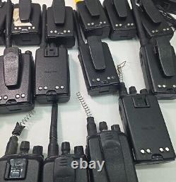 Lot of Motorola BPR40 Mag One UHF/VHF Two Way Radios, Chargers, Batteries PARTS