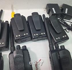 Lot of Motorola BPR40 Mag One UHF/VHF Two Way Radios, Chargers, Batteries PARTS