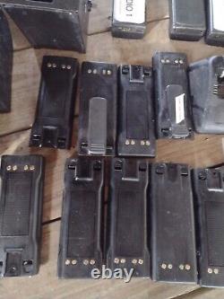 Lot of Motorola HT1000 radios, chargers mics brackets battery cases ntn1177d etc