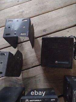 Lot of Motorola HT1000 radios, chargers mics brackets battery cases ntn1177d etc