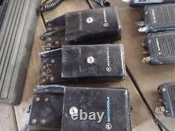 Lot of Motorola HT1000 radios, chargers mics brackets battery cases ntn1177d etc