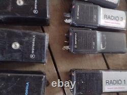 Lot of Motorola HT1000 radios, chargers mics brackets battery cases ntn1177d etc