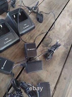 Lot of Motorola HT1000 radios, chargers mics brackets battery cases ntn1177d etc