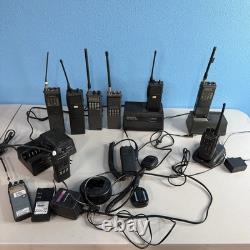 Lot of Vintage Kenwood & Motorola Radios? Walkie Talkies + Chargers Free