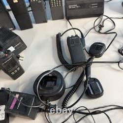 Lot of Vintage Kenwood & Motorola Radios? Walkie Talkies + Chargers Free